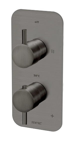 Thermostatic Dual Function Mixer - Gun Metal