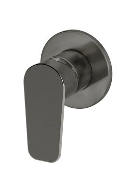 Round Paddle Wall Mixer Gun Metal