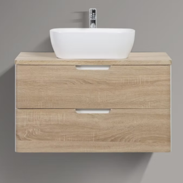 Trento 900 W.Oak Vanity Set