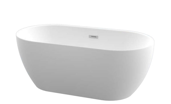 Lave Nantes Free Standing Bath One Piece 1440x750x585mm - White