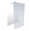 Shower Screen Alaska Chrome 900x2000 with Ext Arm 8mm Glass