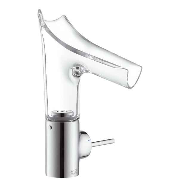 AXOR Starck V Single lever basin mixer 140 with glass spout