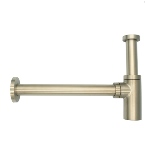 Gio 32mm Round Heavy Pattern Bottle Trap in Brushed Nickel