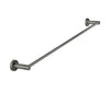 Round Single Towel Rail 600mm - Gun Metal