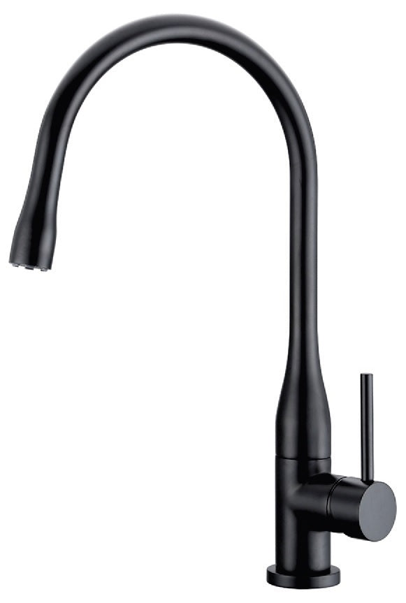Bijiou Sink Mixer Cher Swivel Spout Black