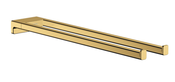 Hansgrohe Addstoris Towel Holder Twin-Handle Polished Gold Optic