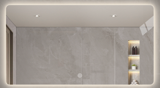 Led Alex Mirror 1200X600 Rechargeable Battery Ip44