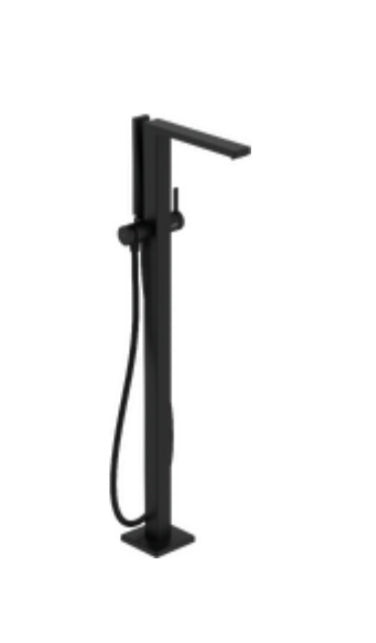 Hansgrohe Tecturis E Single Lever Bath Mixer Floor-Standing Matt Black