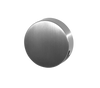 Round Bath Filler Overflow Brushed Stainless Steel