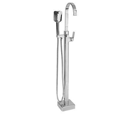 Spring Tide Chrome Square Freestanding Mixer