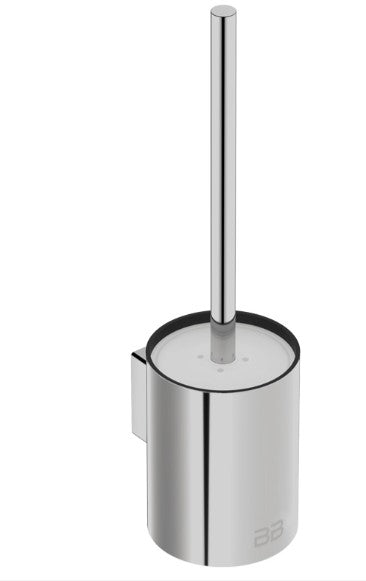 Toilet Brush + Holder Polished Stainless Steel