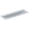 Xeno² Vanity Basin With Left And Right Taphole 1400x480x150mm Matt White