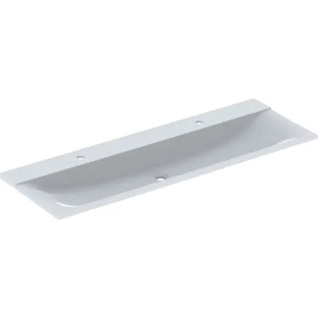 Xeno² Vanity Basin With Left And Right Taphole 1400x480x150mm Matt White