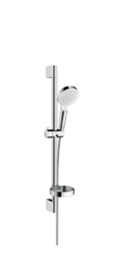Hansgrohe Crometta Shower Set 100 Vario With Shower Bar 65 Cm And Soap Dish White/Chrome