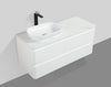 Santorini 1200 White Single Drawer Vanity Set