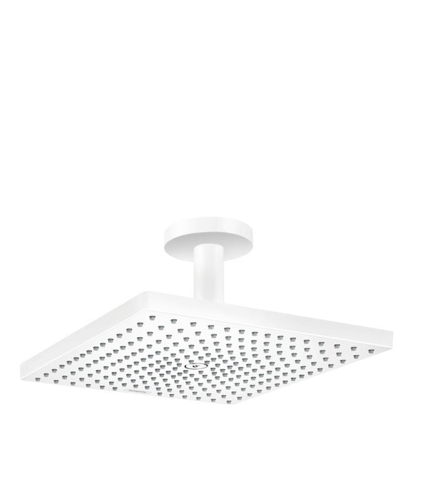 Hansgrohe Raindance E Overhead Shower 300 1Jet With Ceiling Connector Matt White