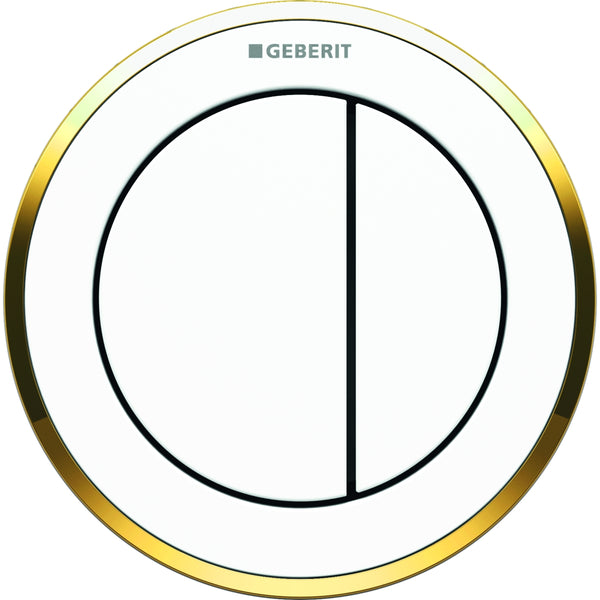 Type10 Pneumatic DualFlush White/Gold