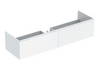 Geberit Xeno² Cabinet Solid Surface Material, 2 Drawers White 1595x473x350mm