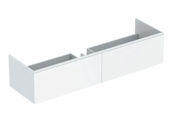 Geberit Xeno² Cabinet Solid Surface Material, 2 Drawers White 1595x473x350mm