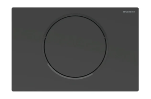 Sigma10 Actuator Plate For Stop-and-go Flush, Black Matt Coated