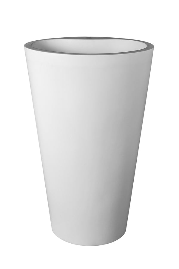 Mango Pillar Basin WTH Polished White 580x400x910