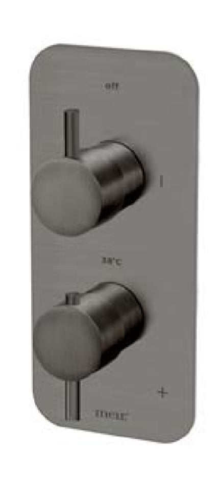 Thermostatic Single Function Mixer - Gun Metal