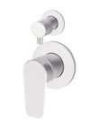 Round Paddle Diverter Mixer Chrome