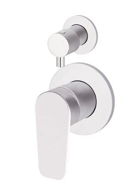 Round Paddle Diverter Mixer Chrome