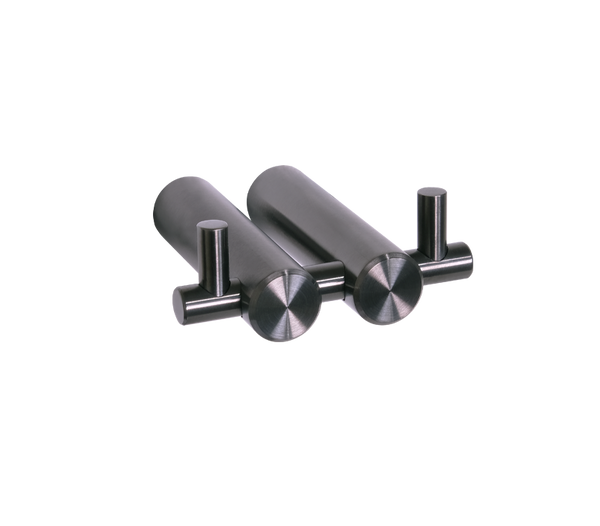 Double Robe Hook Gunmetal