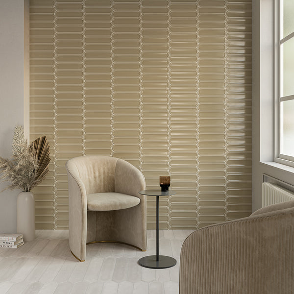 Aquarelle O Olive 75x300x10mm Gloss Ceramic (0.44 sqm/box)