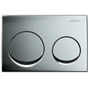 Alpha20 actuator plate, for dual flush: bright chrome-plated