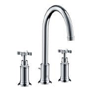 Montreux 3-Hole Basin Mixer Chrome
