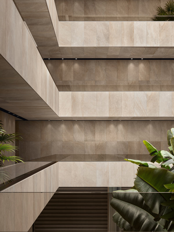 Blended Natural Taupe Rectified UGL Porcelain Full Body 598x1198x9mm (1,44sqm2/box)