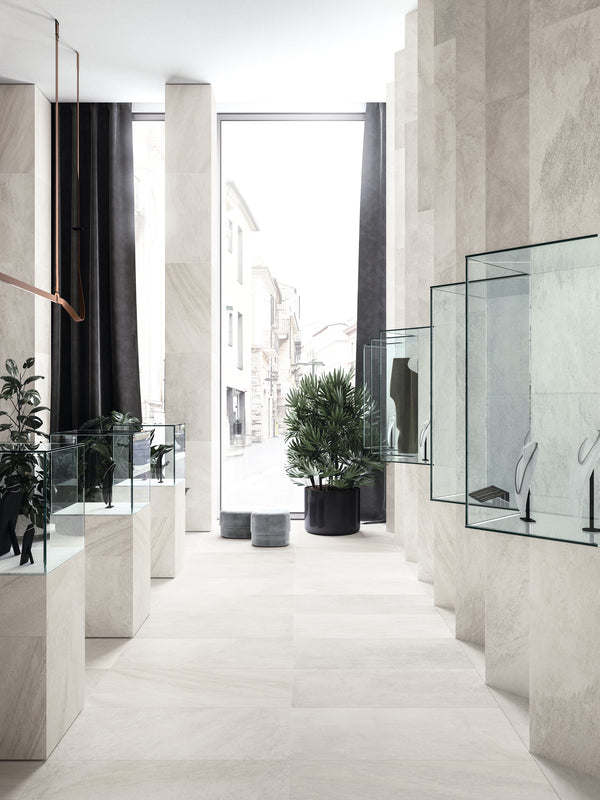 Blended White A/SLIP Textured White Unglazed Porcelain Full Body 598x1198x9mm (1,44sqm2/box)