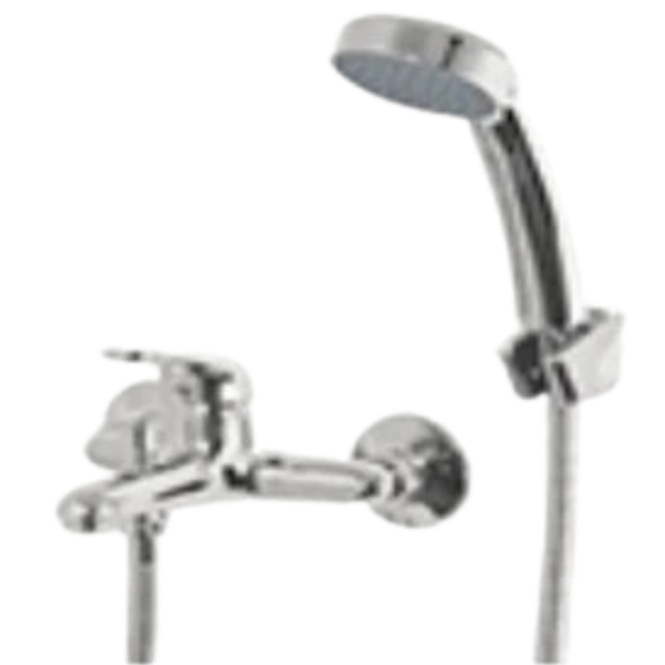 Bath Mixer W/T std offset hand shower