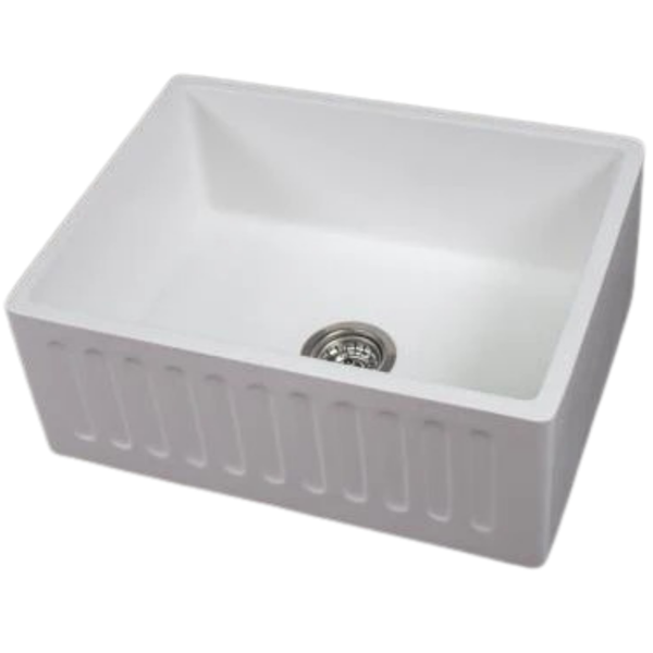 Belfast Single Butler Basin White