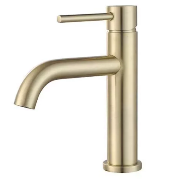 Bijiou Stylet Gold Basin Mixer Short Body