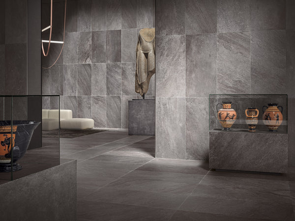Blended Dark Anthracite Grey Rectified UGL Porcelain Full Body 598x1198x9mm (1,44sqm2/box)