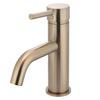 Champagne Curved Short Basin Mixer