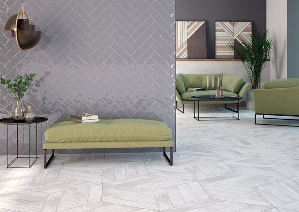 Colonial Grey Gloss Ceramic 75X300X8.6mm (0.5Sqm/Box)