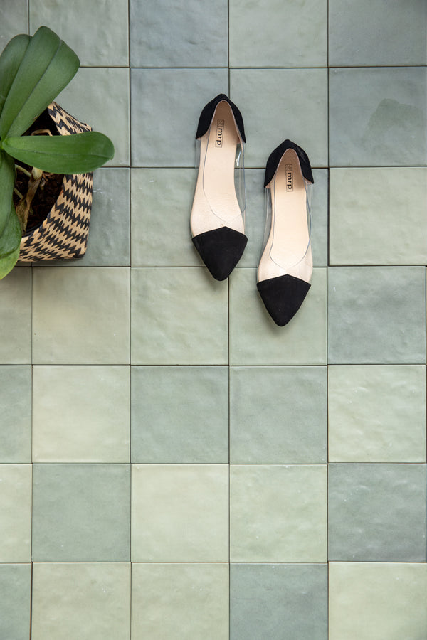 Contemporary Aqua Sea 150x150x8mm Porcelain Matt Tiles (0.585sqm/box)