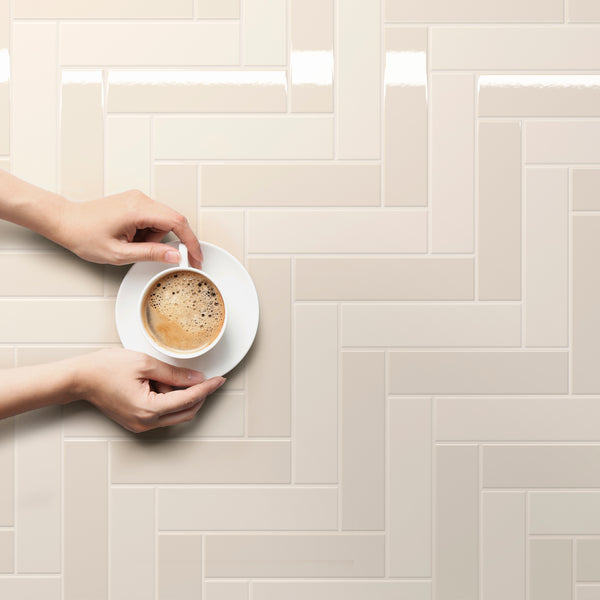 Costa Nova Beige Pale 50X200X9mm Gloss Ceramic (0.5Sqm/Box)