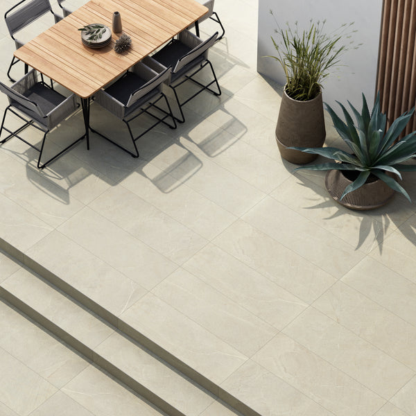 Dolomiti Sabbia Smooth Sand Beige Rectified UGL Porcelain Full Body 597x1197x10mm (1.44sqm2/box)