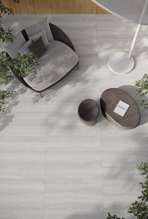 Double Linear Grey 596x1194x8.5mm Fullbody Porcelain (1.44sqms/box)