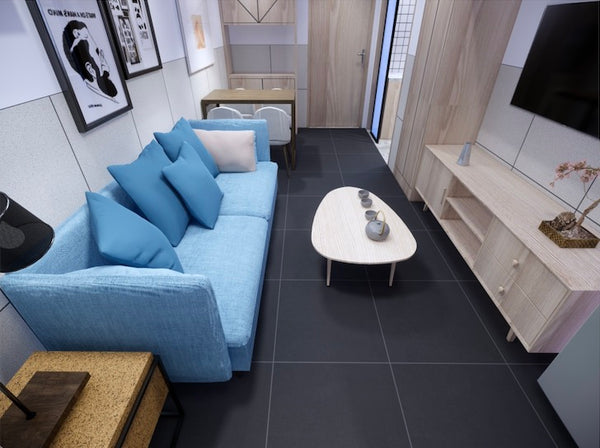 Endura Black Rectified UGL Porcelain Full Body 600x600x9.5mm (1.44sqm2/box)