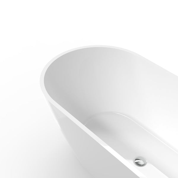 Eos Freestanding Bath Acrylic Polished White 1500X730X580mm