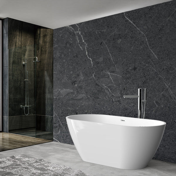 Eos Freestanding Bath Acrylic Polished White 1500X730X580mm