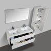 Enzo 1200 White Double Draw Vanity Set