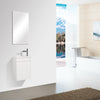 Enzo 400 White Single Drawer Vanity Set