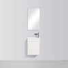 Enzo 400 White Single Drawer Vanity Set